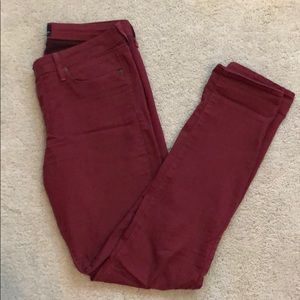 Maroon Skinny Jeans
